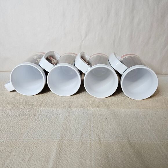 Thermo-Serv 70's Nautical Red White Blue Insulated Large Beer Mugs Set of 4 - Picture 3 of 7